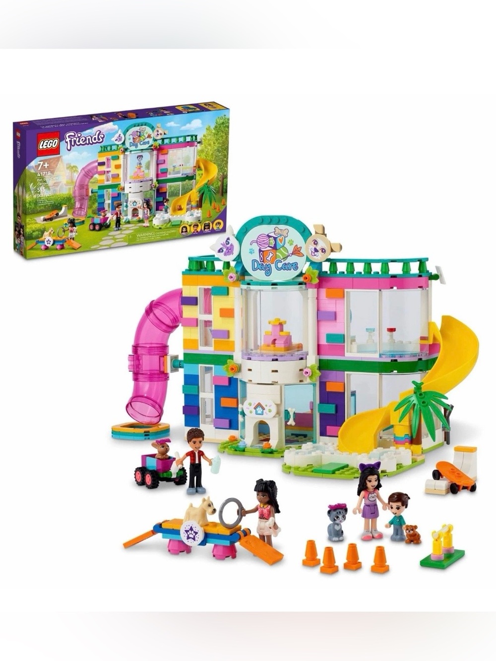 Lego Friends Retired Pet DayCare Center 41718 100% Complete Set Box instructions